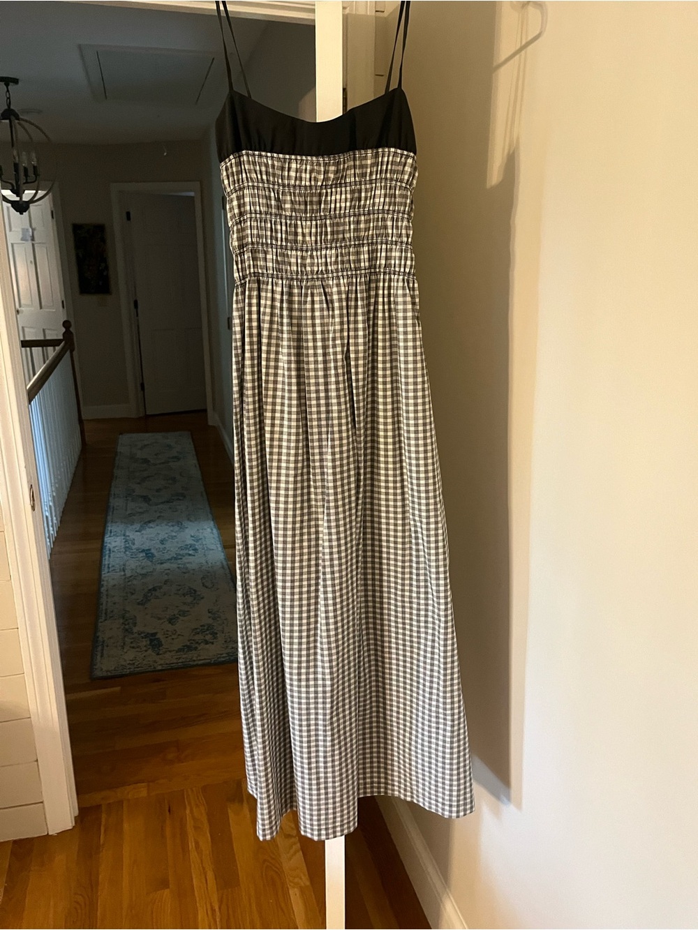 Rails Gingham Stretch-Cotton Midi-Dress - Picture 4 of 6